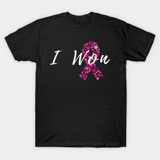 I won pink cancer survivor shirt T-Shirt